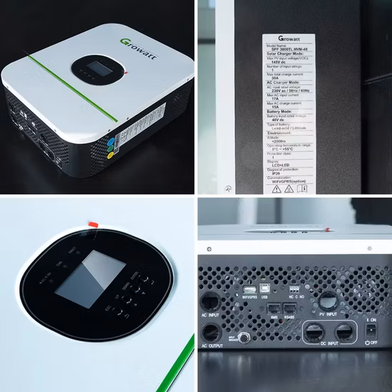 Гибридный солнечный инвертор Growatt SPF 5000 3000 Вт 3 кВт 4 кВА 5 кВт 8 кВт 10 кВт 48 В 3-фазные инверторы чистого синуса