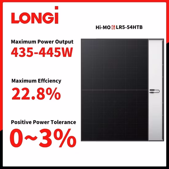 Система солнечных панелей Longi для домашней солнечной энергосистемы, солнечные панели 500 Вт, 550 Вт, солнечный фотоэлектрический модуль
